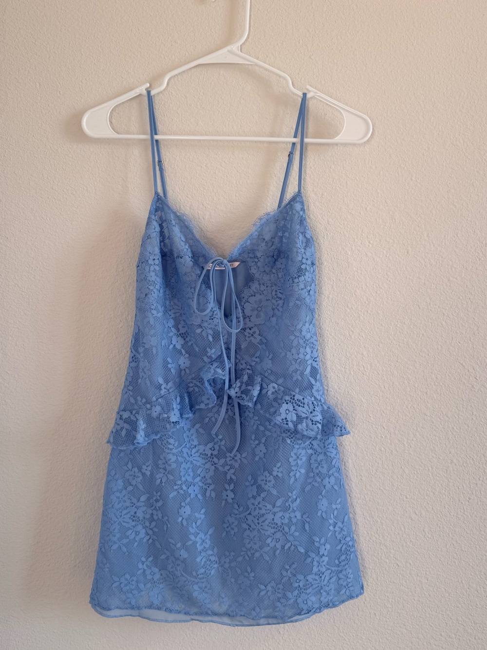 Victorias Secret Dare to Dream Lace Flounce Mini Slip